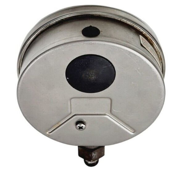 Winters Pressure Gauge 0-160 PSI & 0-1100 kPa Steel 4 1/4" Diameter Italy - Picture 4 of 6